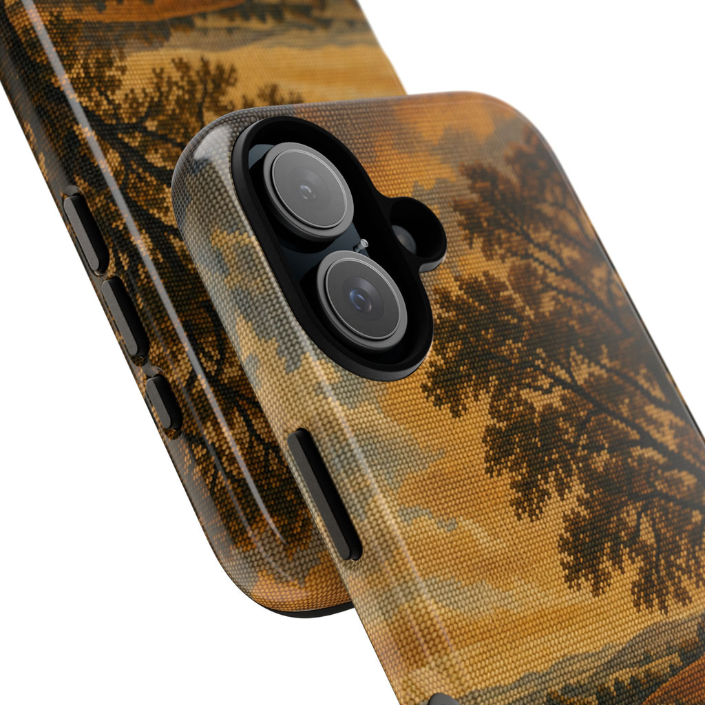 iPhone Case – Long Season Needlepoint | Tough Dual-Layer Case, iPhone 11–17