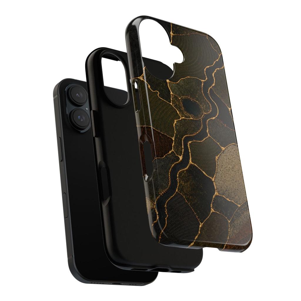 iPhone Case – Mended Ground Kintsugi | Tough Dual-Layer Case, iPhone 11–17