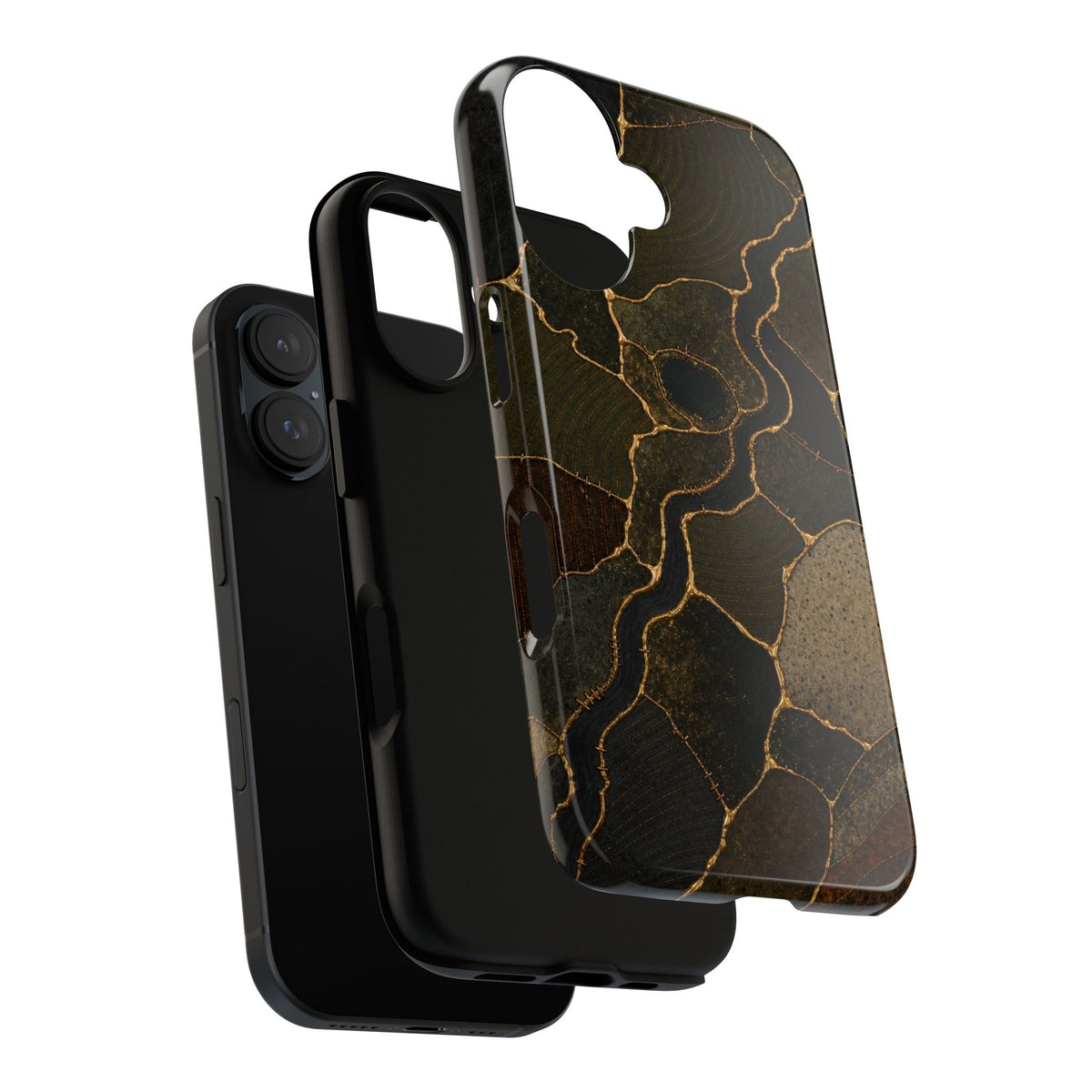 iPhone Case – Mended Ground Kintsugi | Tough Dual-Layer Case, iPhone 11–17