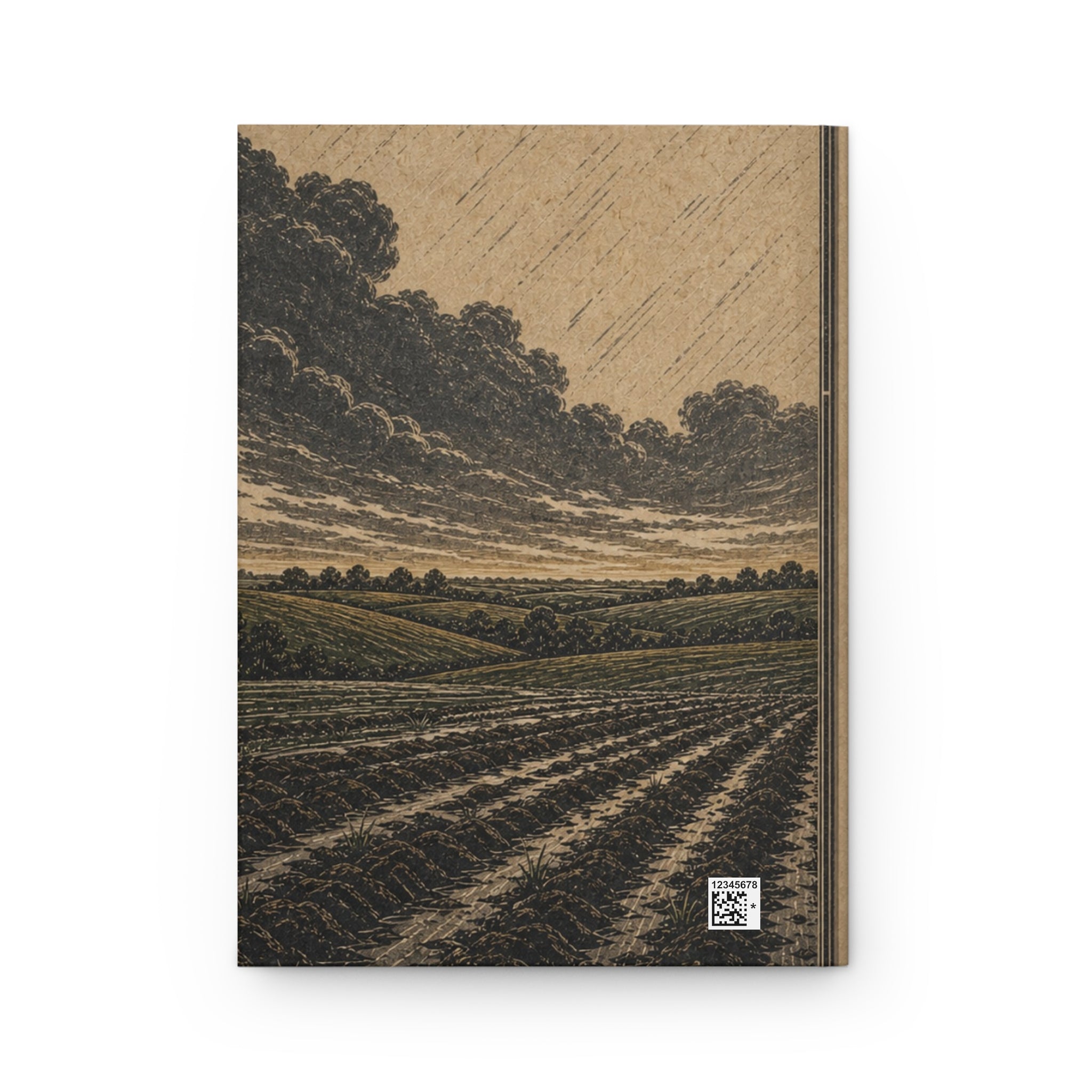 Hardcover Lined Journal – After the Rain Linocut | 150-Page Notebook, 5.75x8
