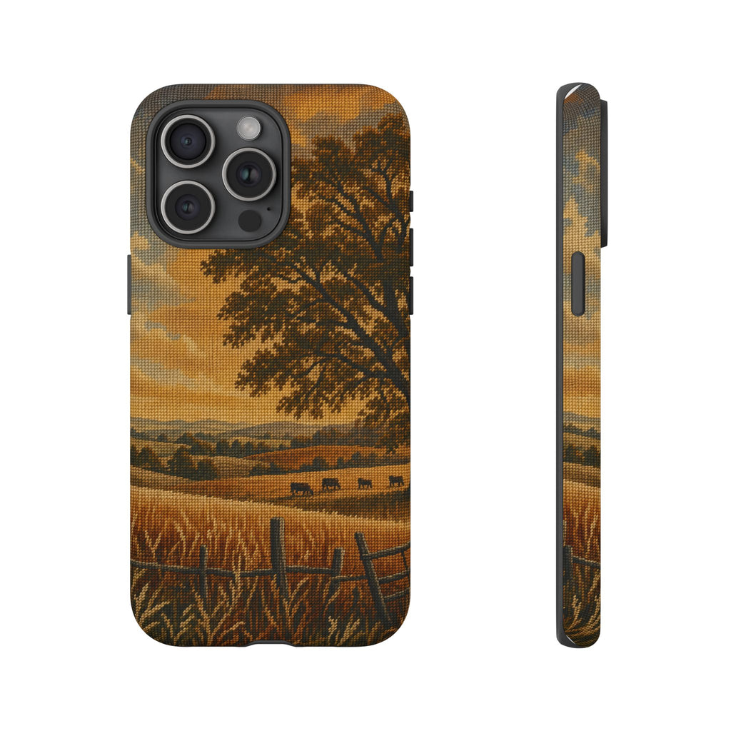 iPhone Case – Long Season Needlepoint | Tough Dual-Layer Case, iPhone 11–17