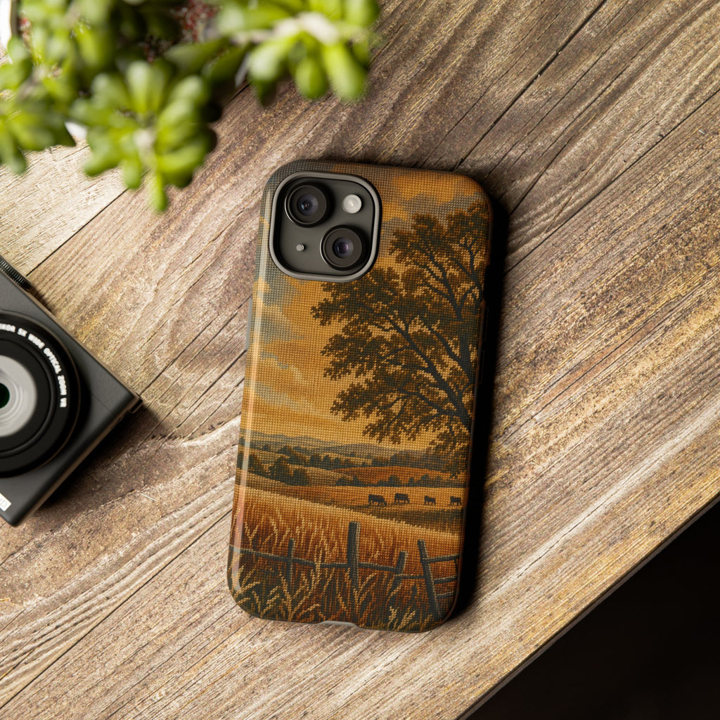 iPhone Case – Long Season Needlepoint | Tough Dual-Layer Case, iPhone 11–17