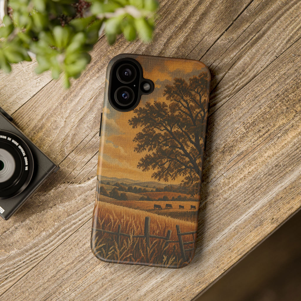iPhone Case – Long Season Needlepoint | Tough Dual-Layer Case, iPhone 11–17