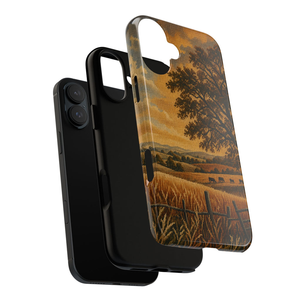 iPhone Case – Long Season Needlepoint | Tough Dual-Layer Case, iPhone 11–17