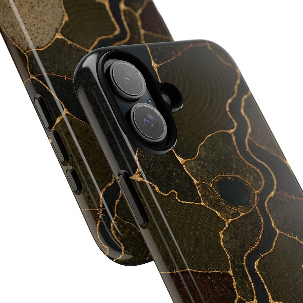 iPhone Case – Mended Ground Kintsugi | Tough Dual-Layer Case, iPhone 11–17