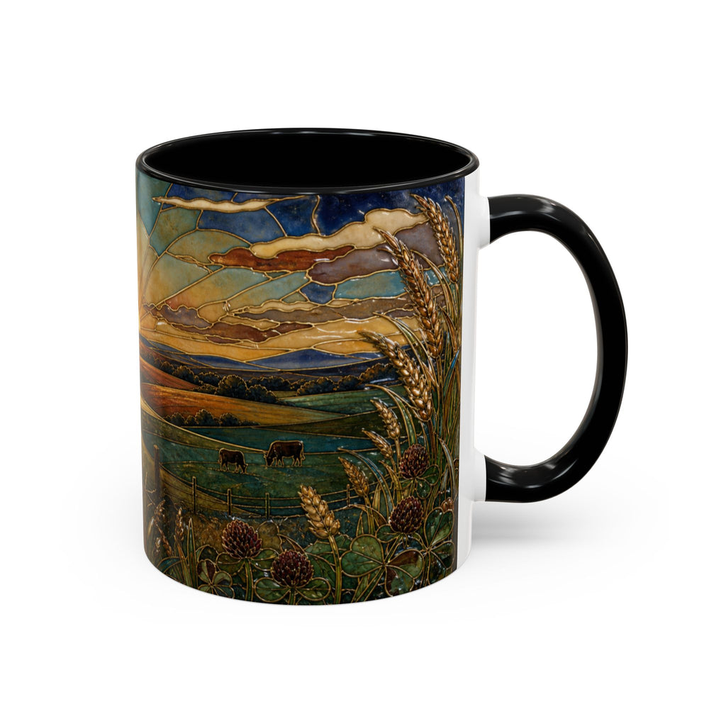 Farmhouse Coffee Mug – First Light Cloisonné | Ceramic Accent Mug, 11oz or 15oz