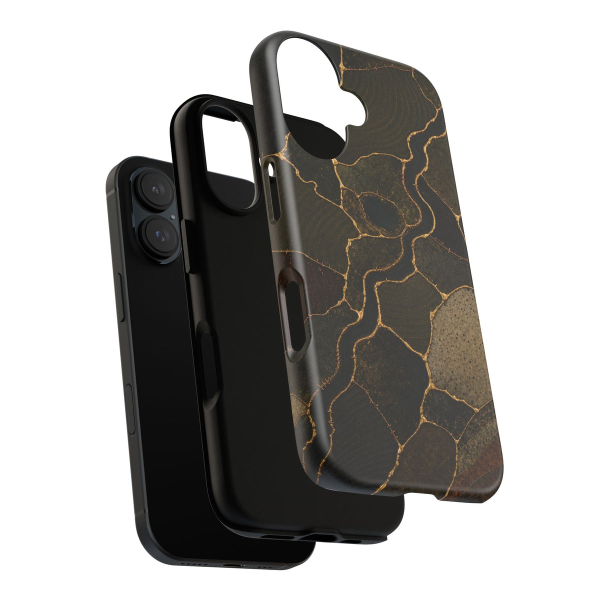 iPhone Case – Mended Ground Kintsugi | Tough Dual-Layer Case, iPhone 11–17