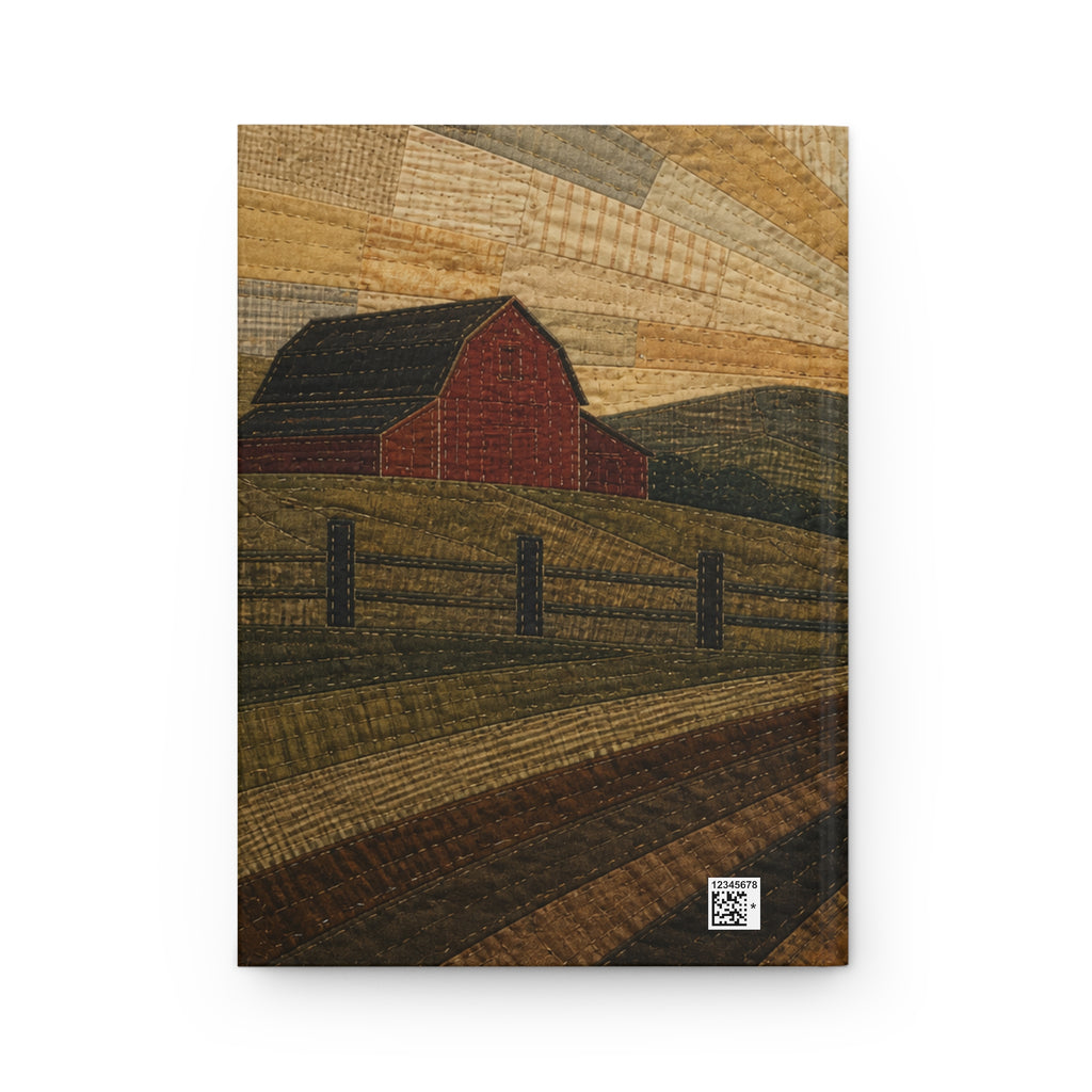 Hardcover Lined Journal – Quilted Pasture Sunset | 150-Page Notebook, 5.75x8