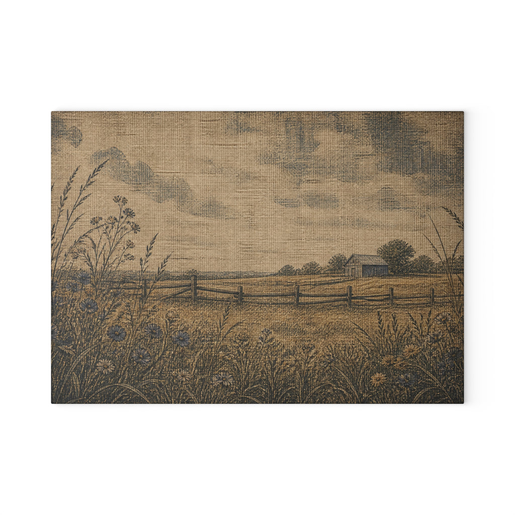 Glass Cutting Board – Linen Field & Barn | Tempered Glass Charcuterie & Serving Board