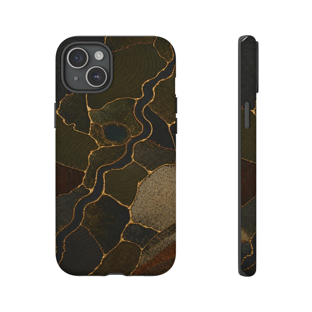 iPhone Case – Mended Ground Kintsugi | Tough Dual-Layer Case, iPhone 11–17