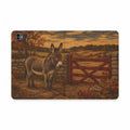Donkey iPad Case – Mini Donkey at the Red Gate Wool Tapestry | Vegan Leather Folio with Card Pockets, All iPad Models