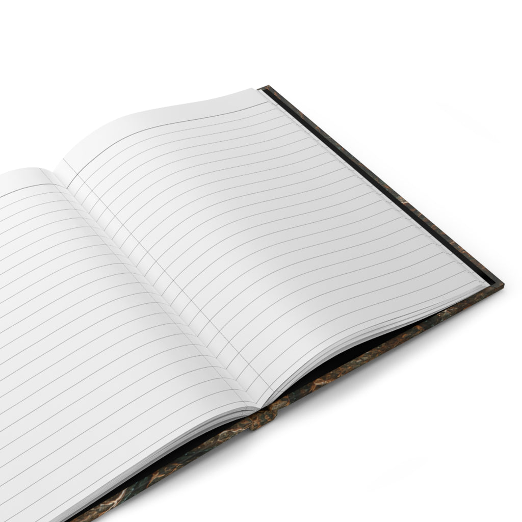 Fox Hardcover Lined Journal – Fox Beyond the Stone Wall Oxidized Copper | 150-Page Notebook, 5.75x8