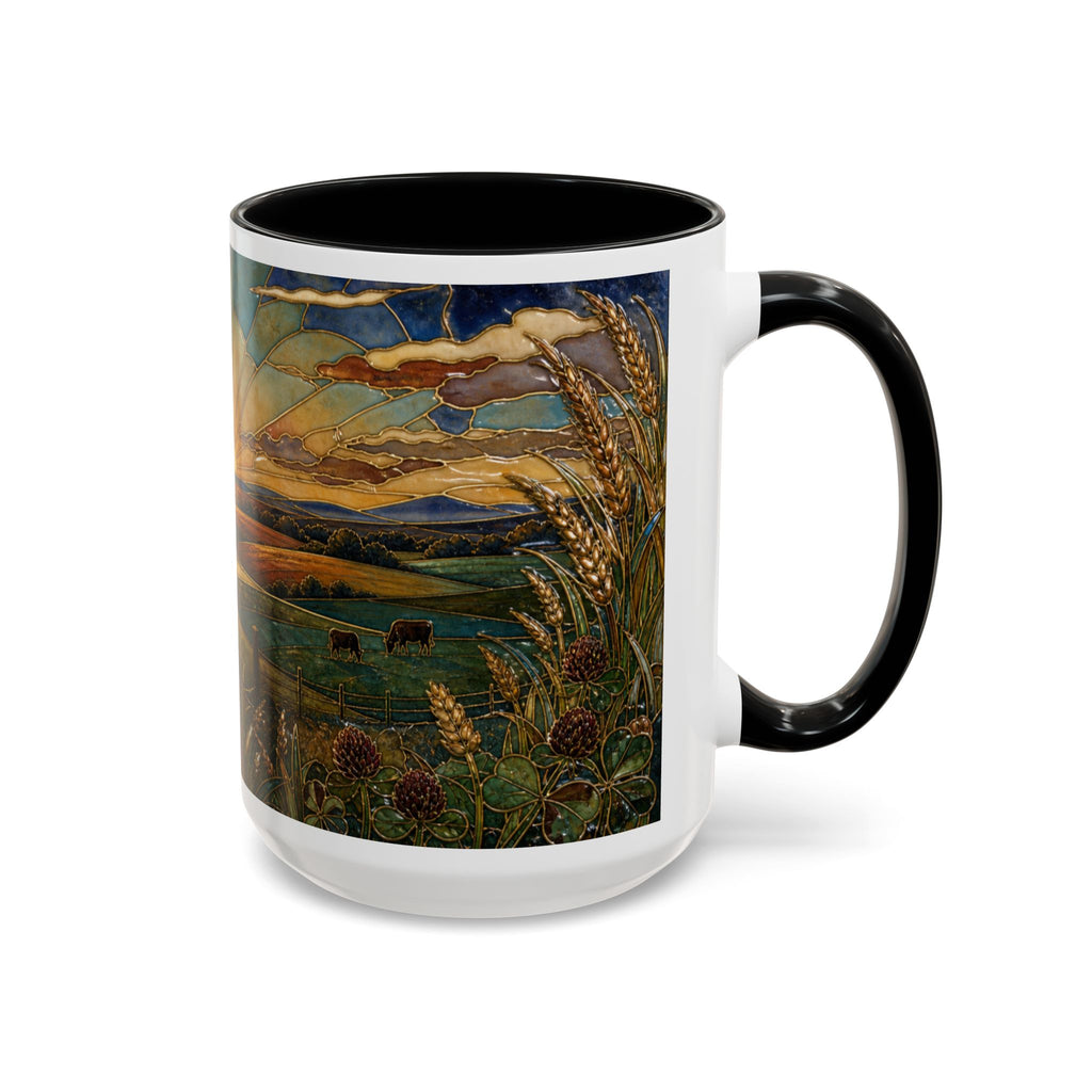 Farmhouse Coffee Mug – First Light Cloisonné | Ceramic Accent Mug, 11oz or 15oz