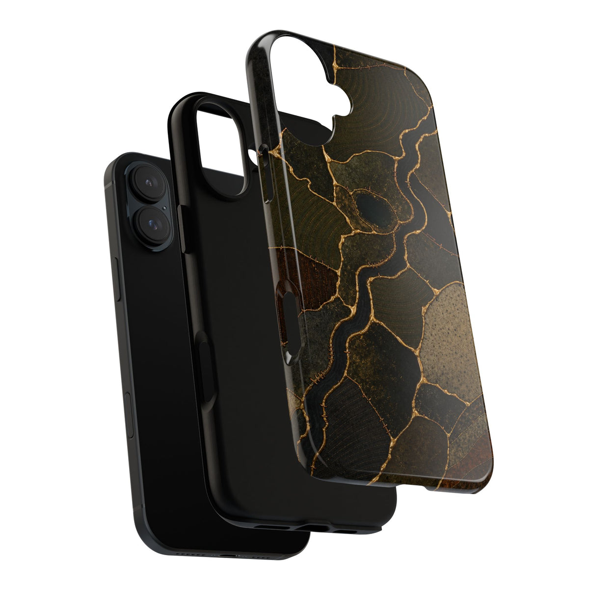 iPhone Case – Mended Ground Kintsugi | Tough Dual-Layer Case, iPhone 11–17