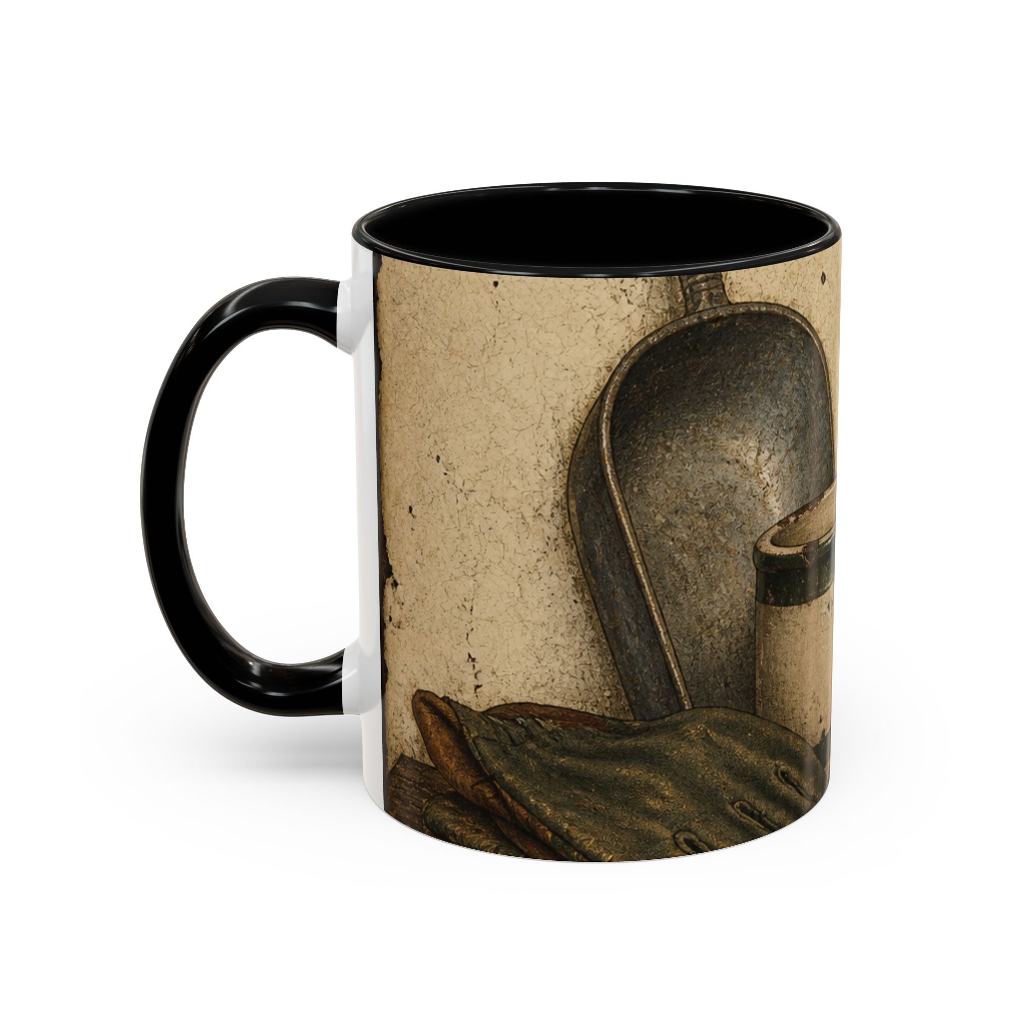 Farmhouse Coffee Mug – Feed-Room Still Life Enamel | Ceramic Accent Mug, 11oz or 15oz