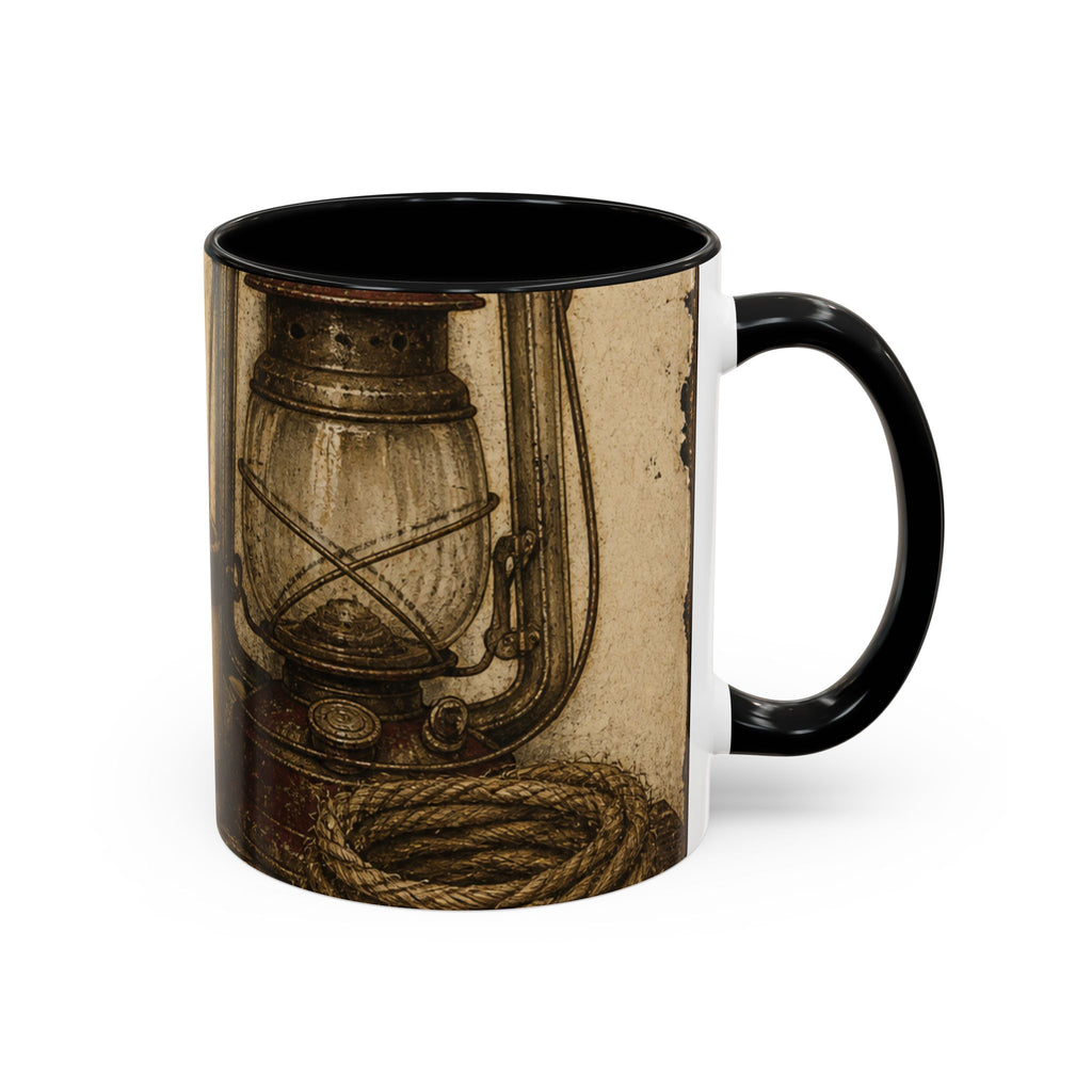 Farmhouse Coffee Mug – Feed-Room Still Life Enamel | Ceramic Accent Mug, 11oz or 15oz