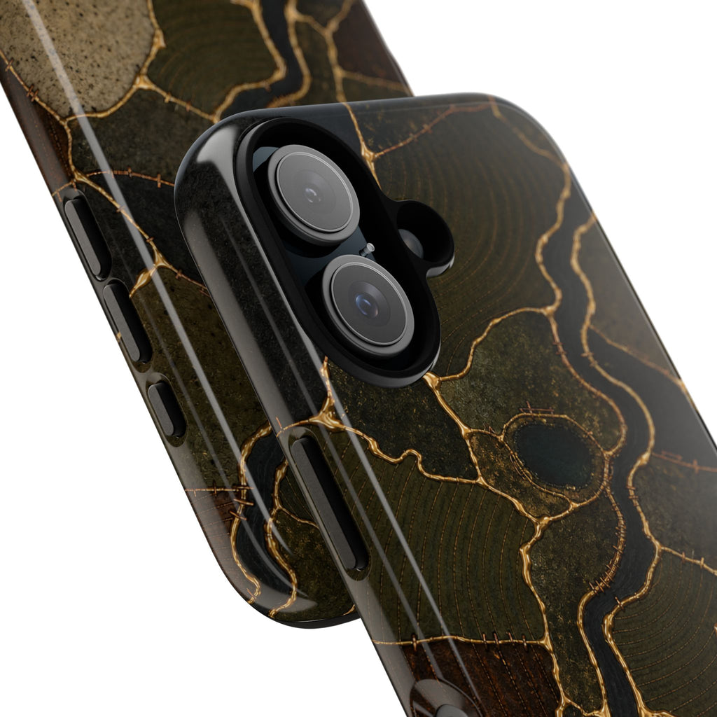 iPhone Case – Mended Ground Kintsugi | Tough Dual-Layer Case, iPhone 11–17