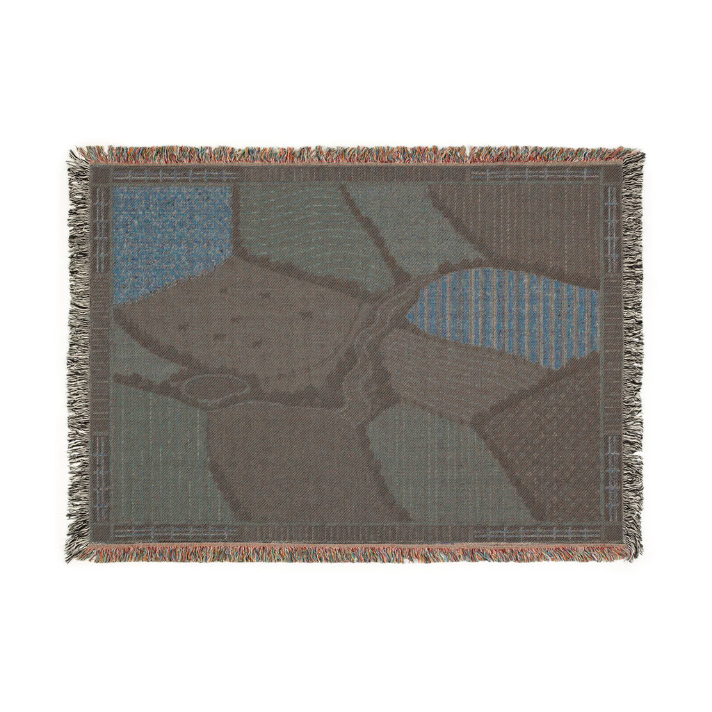 Woven Blanket – Harvest From Above | Cotton Wall Tapestry Throw, 52x37