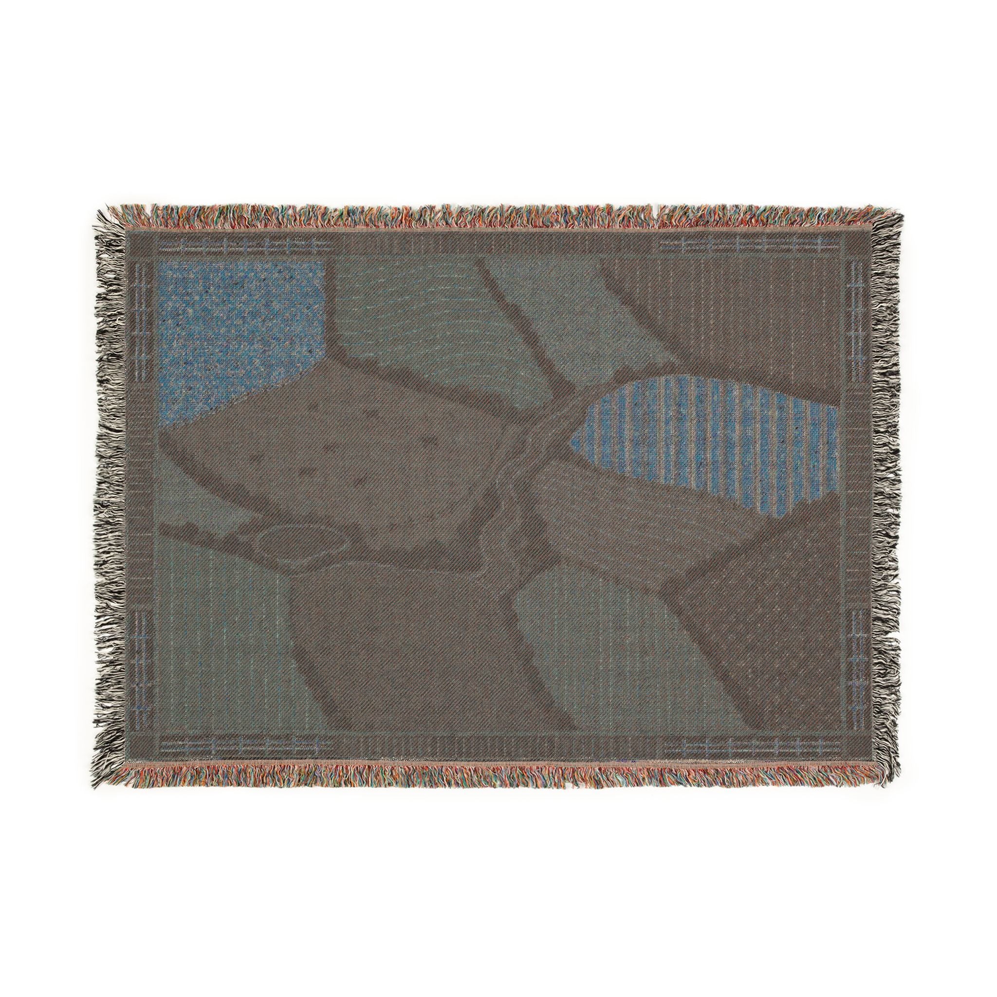 Woven Blanket – Harvest From Above | Cotton Wall Tapestry Throw, 52x37