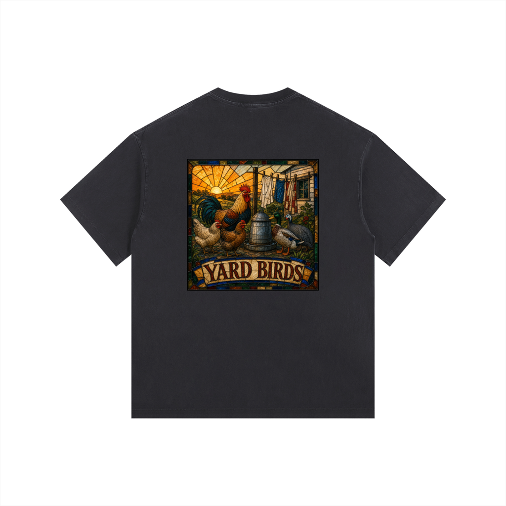 Yard Birds Vintage-Washed Tee — Porch Dog Supply Co.