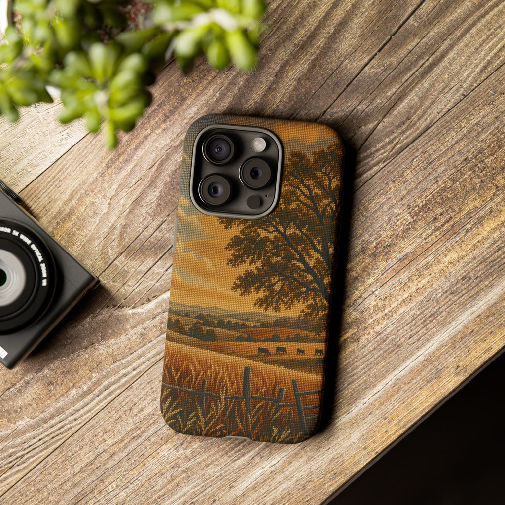 iPhone Case – Long Season Needlepoint | Tough Dual-Layer Case, iPhone 11–17