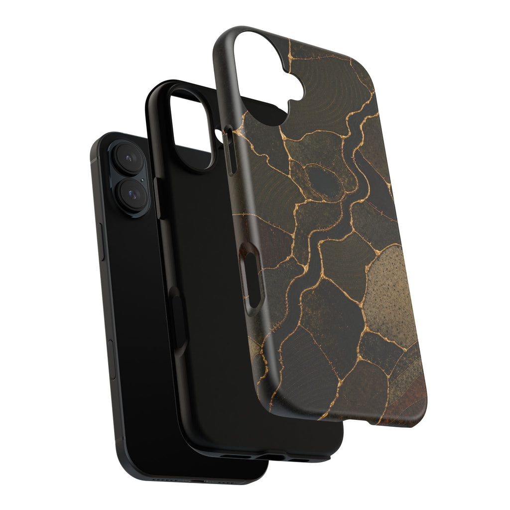 iPhone Case – Mended Ground Kintsugi | Tough Dual-Layer Case, iPhone 11–17