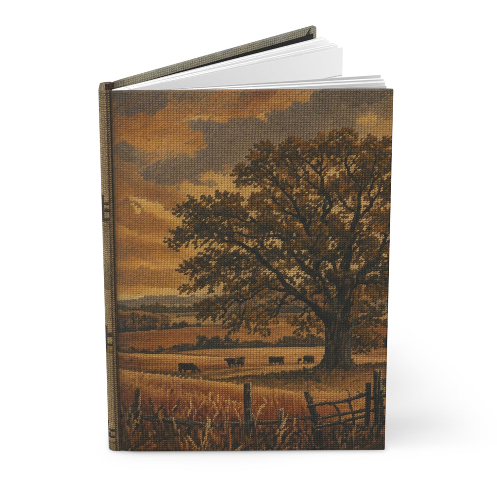 Hardcover Lined Journal – Long Season Needlepoint | 150-Page Notebook, 5.75x8
