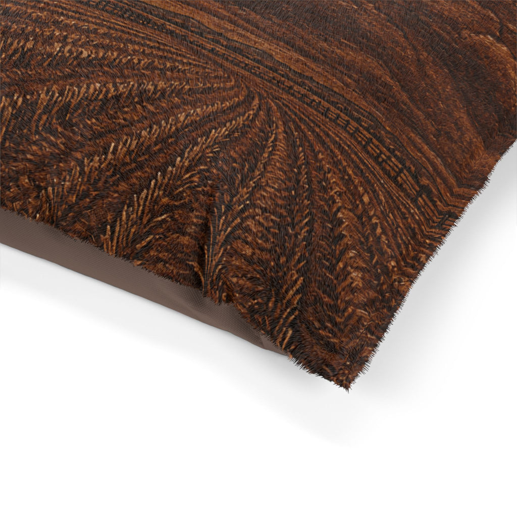 Windmill Washable Dog Bed – Embossed Leather Windmill | Soft Fleece Pet Bed, 3 Sizes