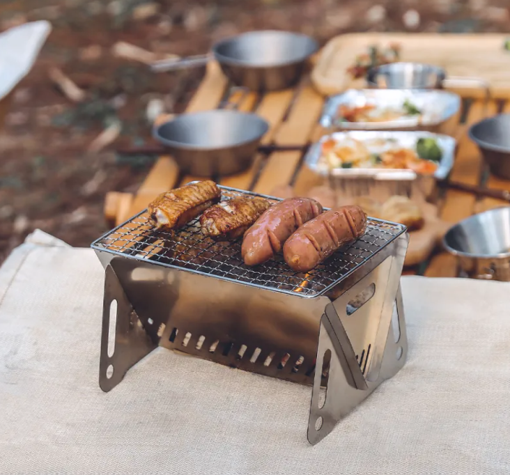 The Camp Stove Grill — Foldable Stainless
