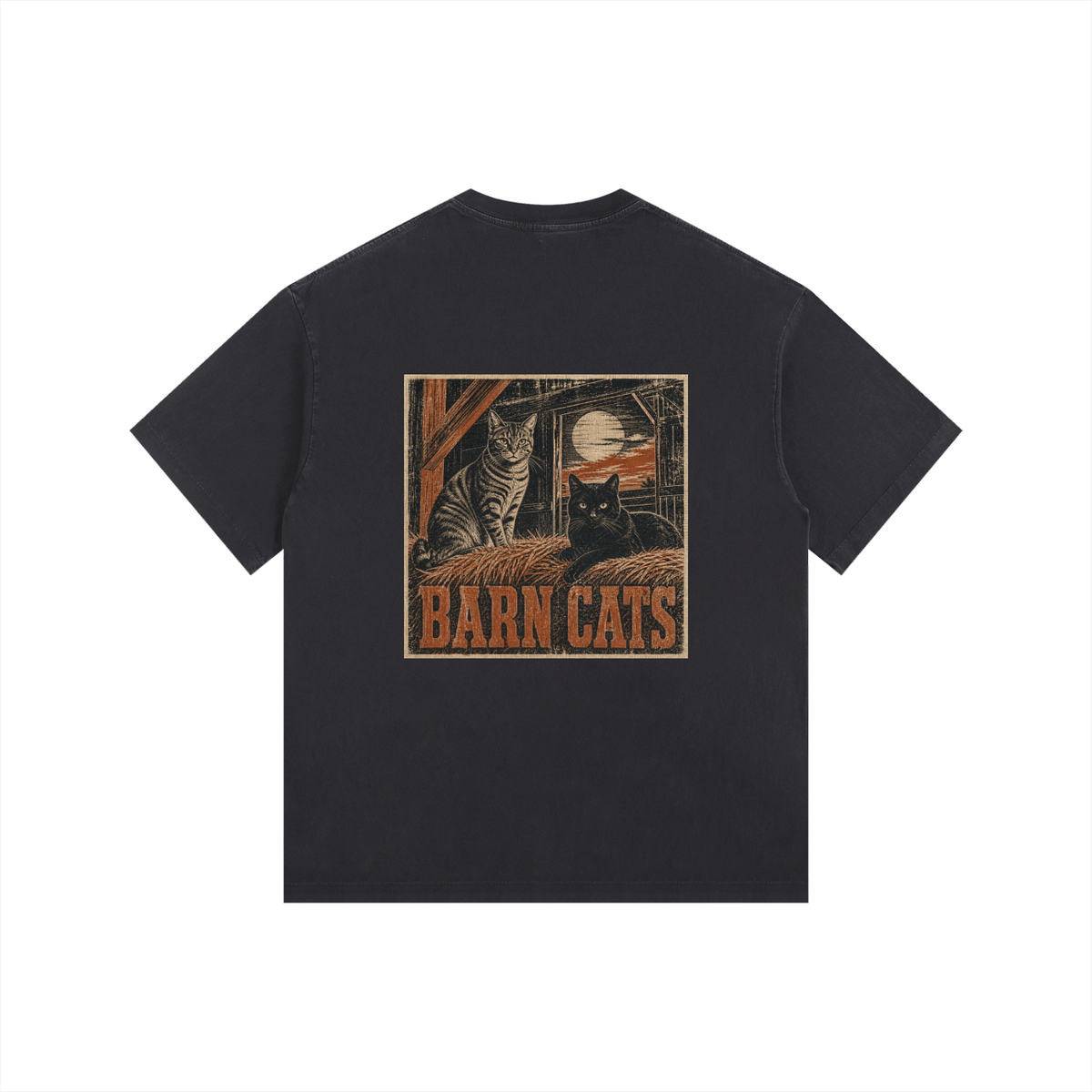 Barn Cats Vintage-Washed Tee — Porch Dog Supply Co.