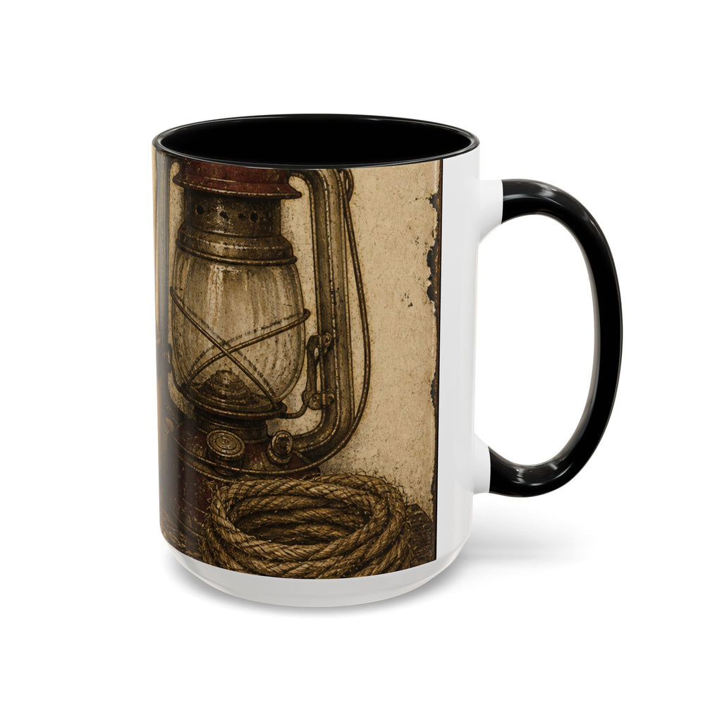 Farmhouse Coffee Mug – Feed-Room Still Life Enamel | Ceramic Accent Mug, 11oz or 15oz