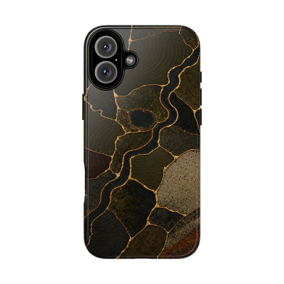 iPhone Case – Mended Ground Kintsugi | Tough Dual-Layer Case, iPhone 11–17
