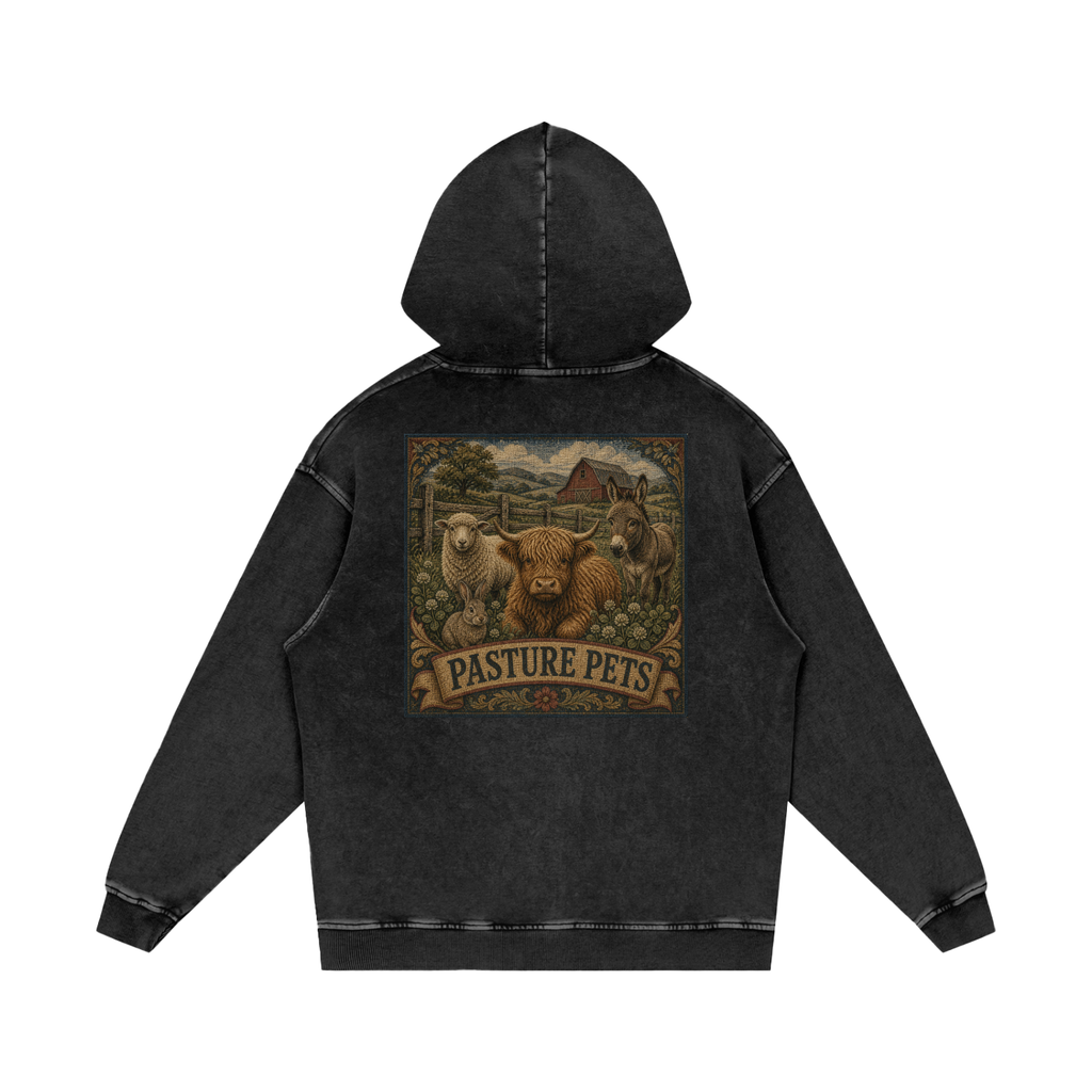 Pasture Pets Snow-Washed Hoodie — Porch Dog Supply Co.