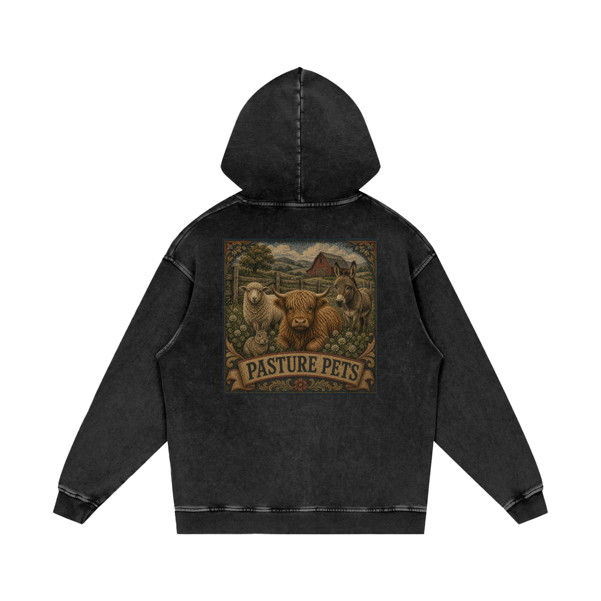 Pasture Pets Snow-Washed Hoodie — Porch Dog Supply Co.