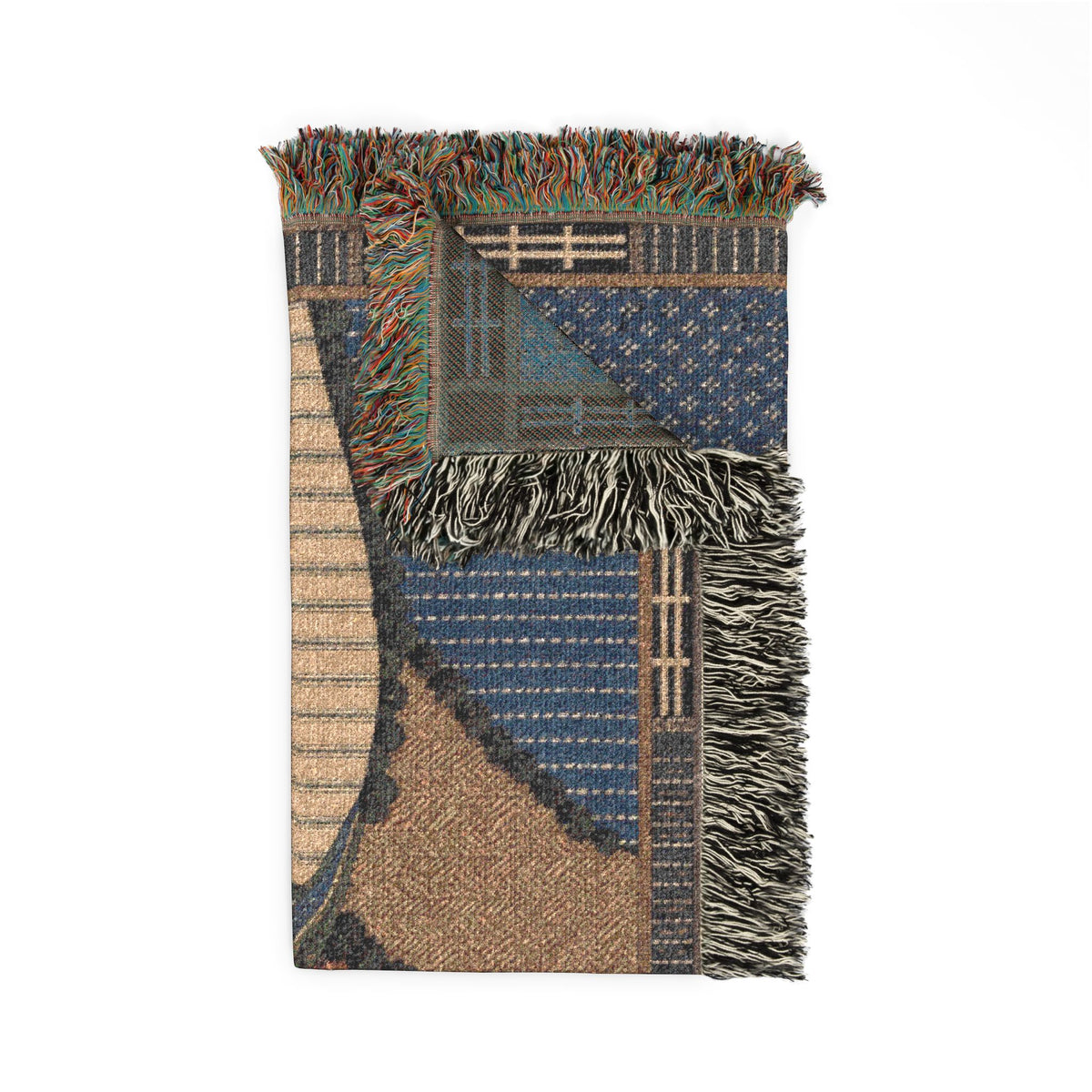 Woven Blanket – Harvest From Above | Cotton Wall Tapestry Throw, 52x37
