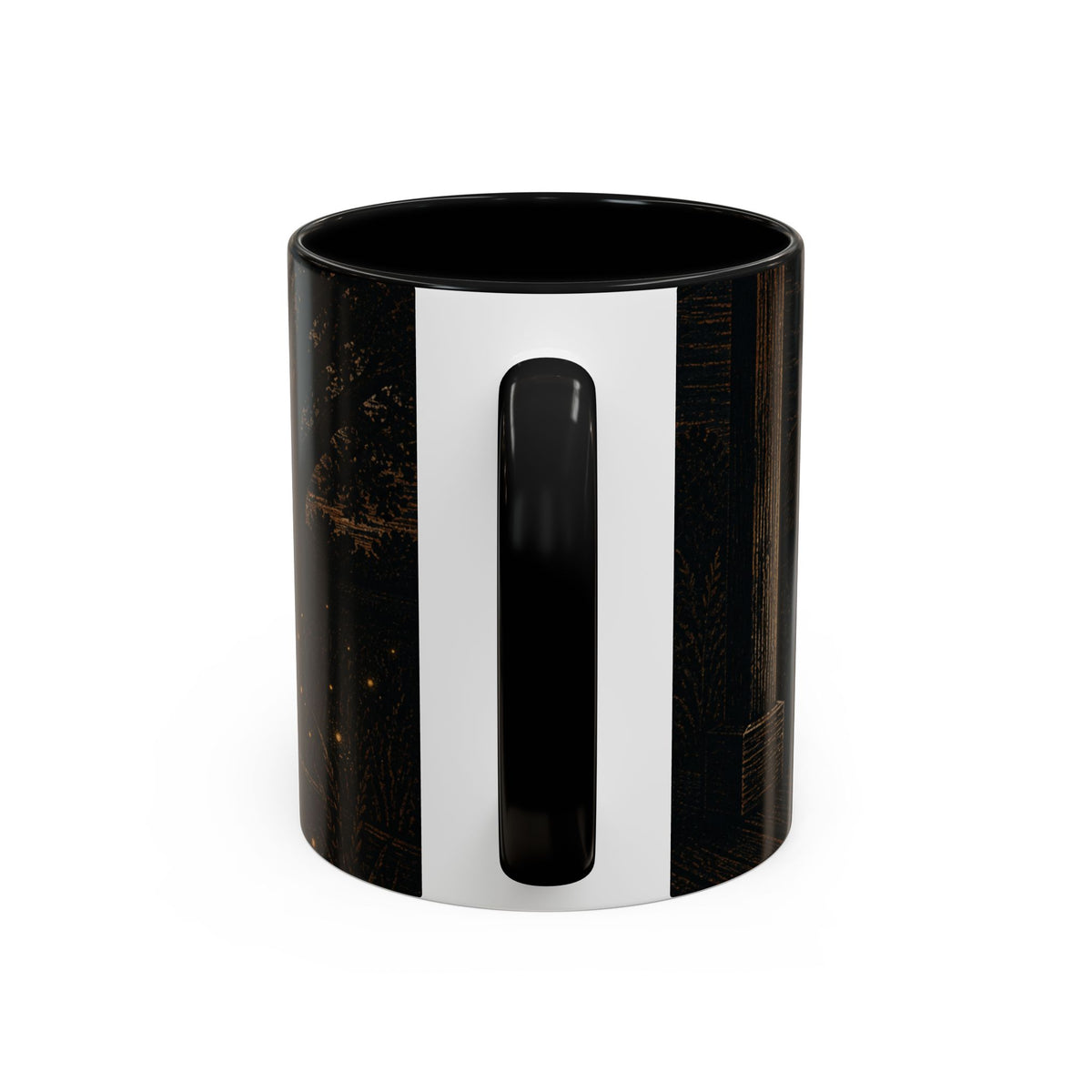 Firefly Farmhouse Coffee Mug – Night Linocut Fireflies | Ceramic Accent Mug, 11oz or 15oz