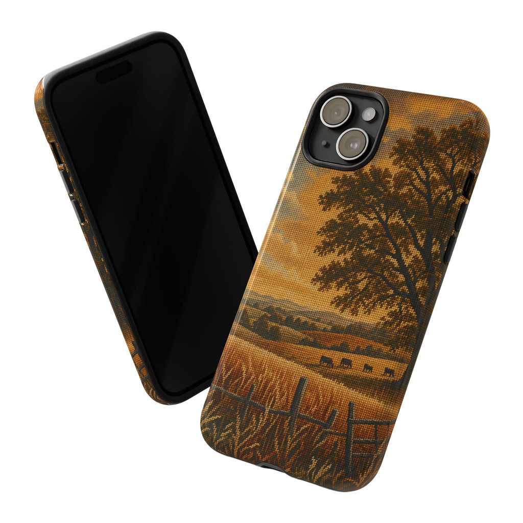 iPhone Case – Long Season Needlepoint | Tough Dual-Layer Case, iPhone 11–17