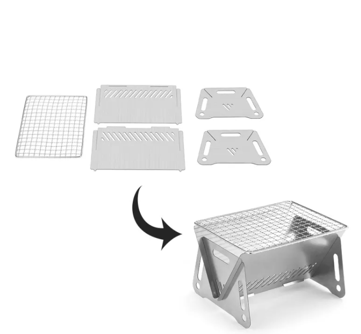 The Camp Stove Grill — Foldable Stainless