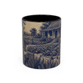 Farmhouse Coffee Mug – Transferware Kitchen Garden | Ceramic Accent Mug, 11oz or 15oz