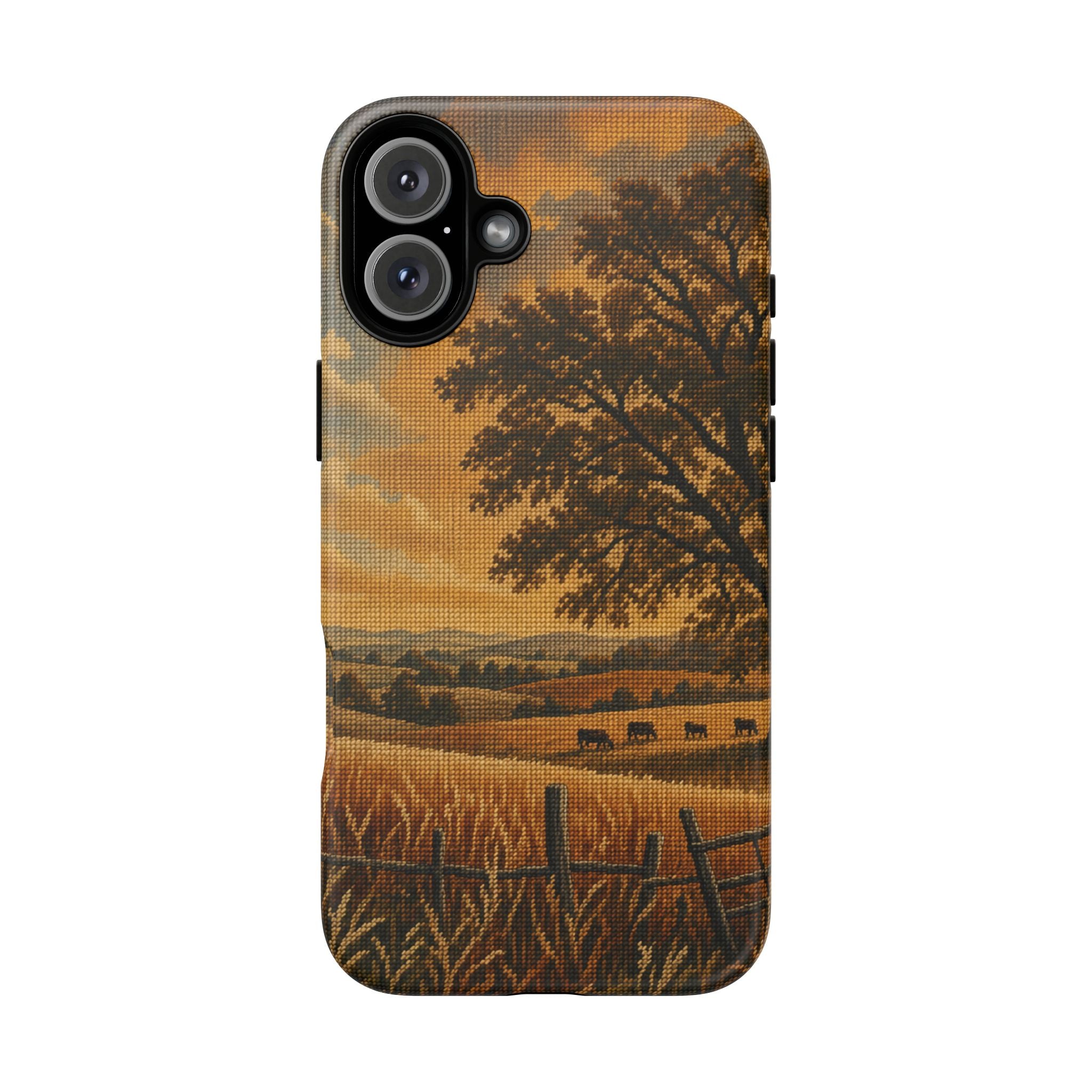 iPhone Case – Long Season Needlepoint | Tough Dual-Layer Case, iPhone 11–17