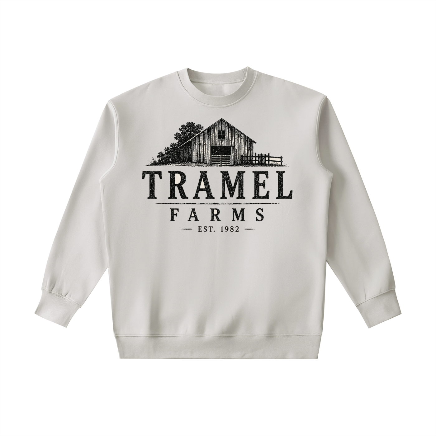 Tramel Farms Barn Crewneck — Heavyweight