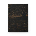 Firefly Hardcover Lined Journal – Night Linocut Fireflies | 150-Page Notebook, 5.75x8