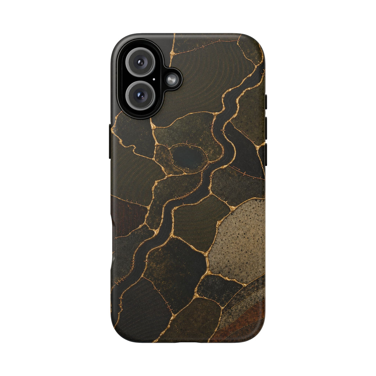 iPhone Case – Mended Ground Kintsugi | Tough Dual-Layer Case, iPhone 11–17
