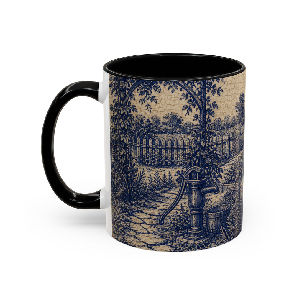 Farmhouse Coffee Mug – Transferware Kitchen Garden | Ceramic Accent Mug, 11oz or 15oz
