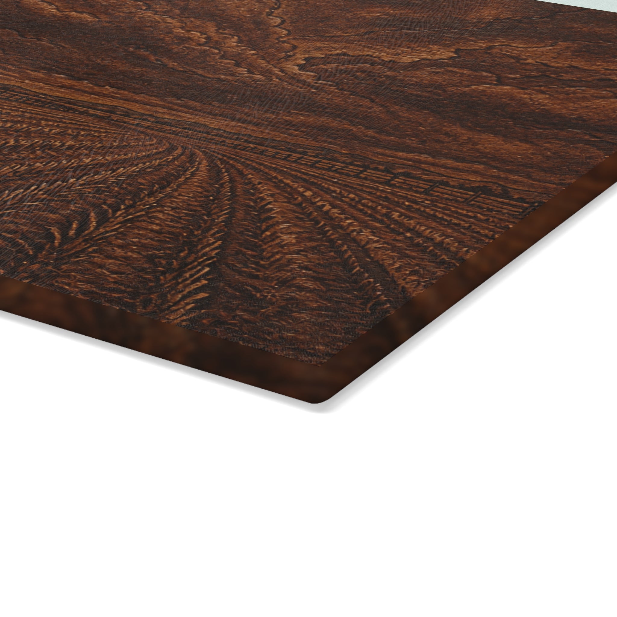 Windmill Glass Cutting Board – Embossed Leather Windmill | Tempered Glass Charcuterie & Serving Board