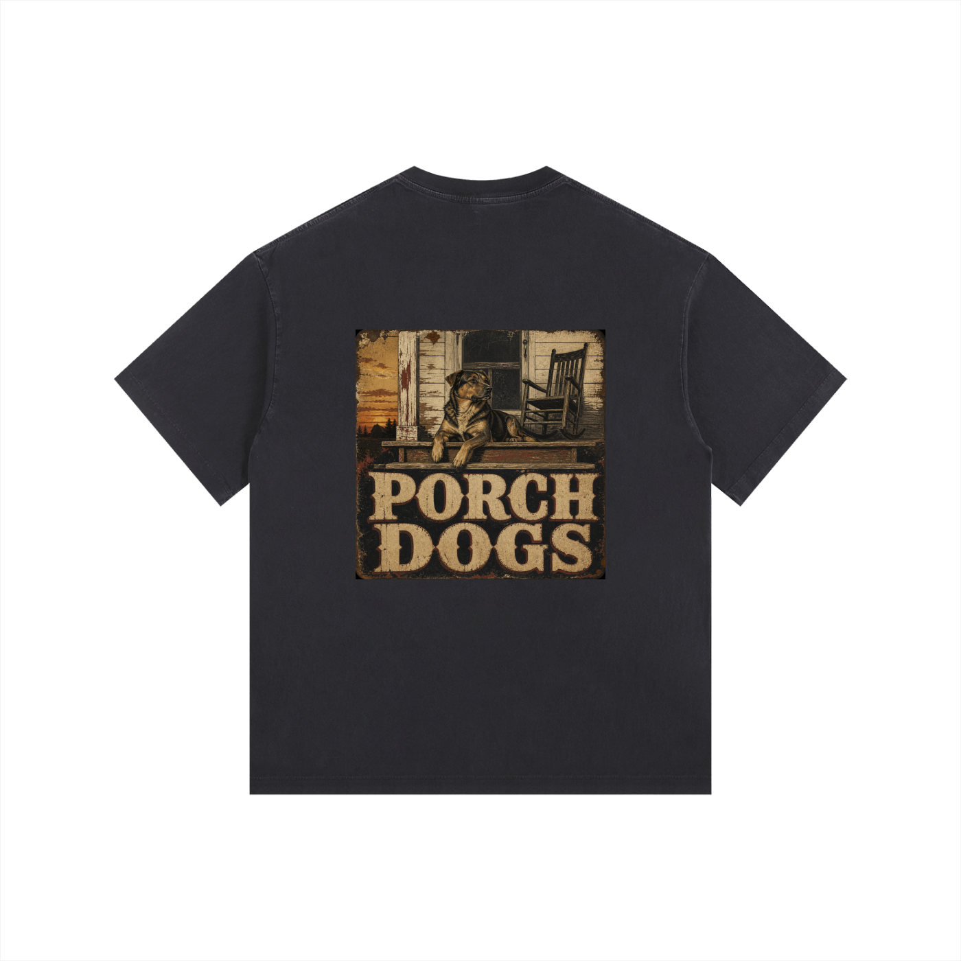 Porch Dogs Vintage-Washed Tee — Porch Dog Supply Co.