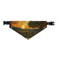 Dog Bandana Collar – Stained Glass Porch Sunrise | Machine-Washable, S–XL