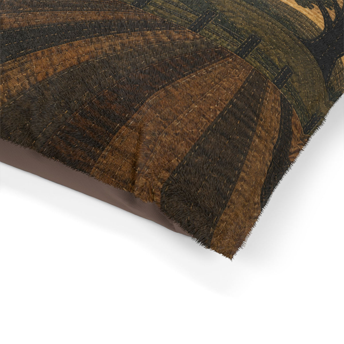 Washable Dog Bed – Quilted Pasture Sunset | Soft Fleece Pet Bed, 3 Sizes