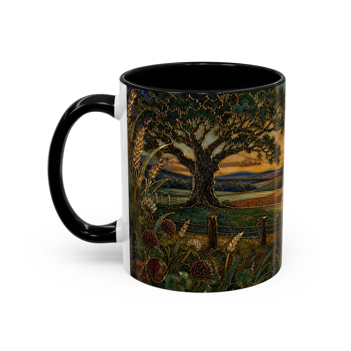 Farmhouse Coffee Mug – First Light Cloisonné | Ceramic Accent Mug, 11oz or 15oz