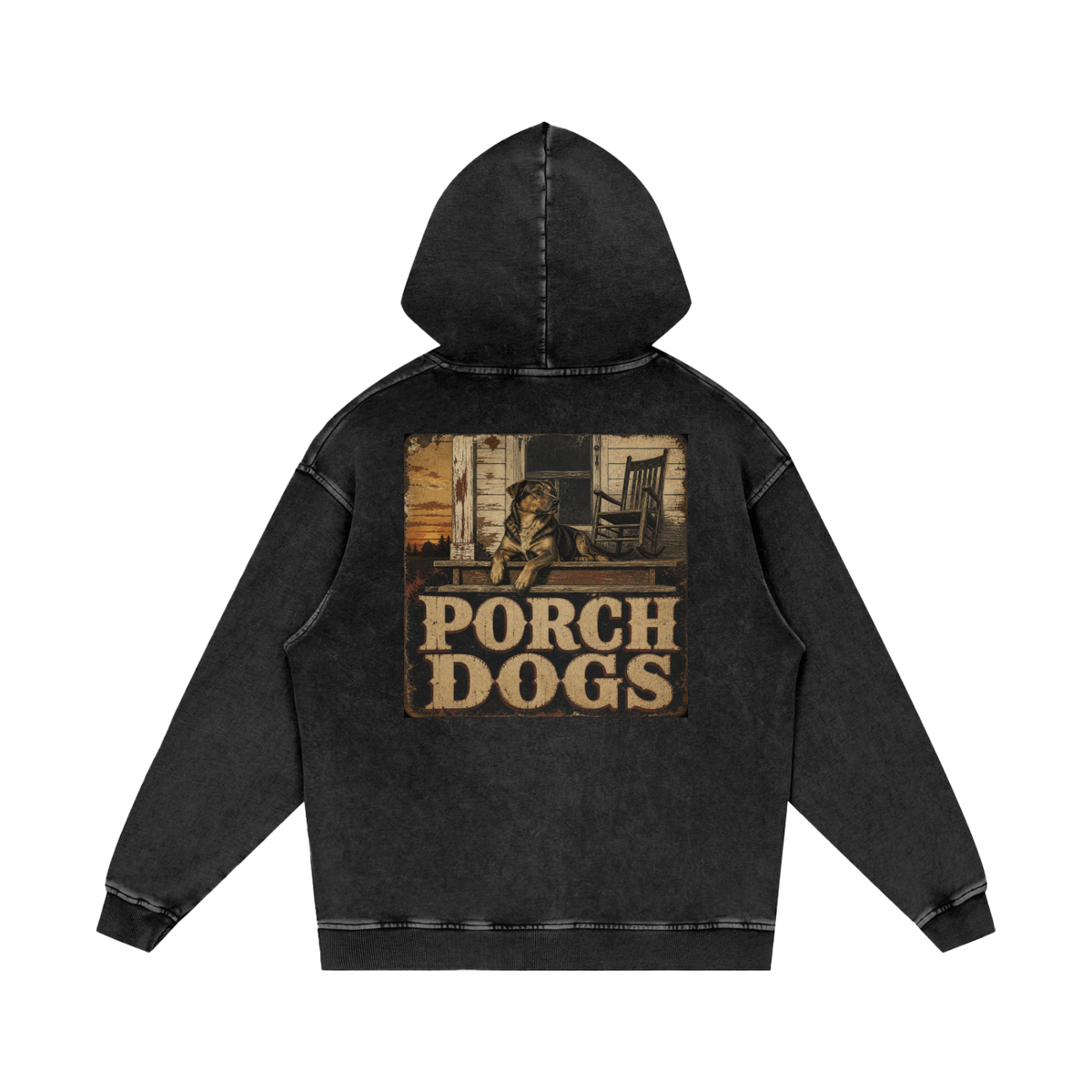Porch Dogs Snow-Washed Hoodie — Porch Dog Supply Co.